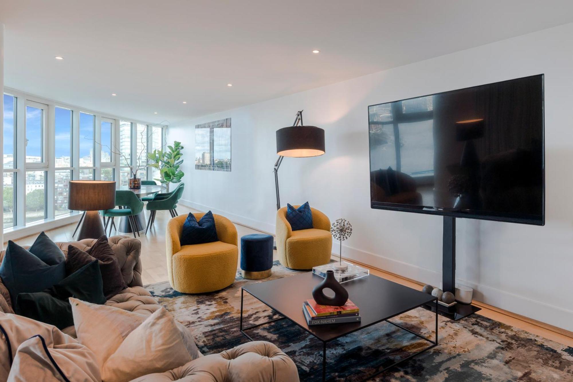 Best Thames View In Town! Large Luxxe Nomad Design Family Home Лондон Экстерьер фото